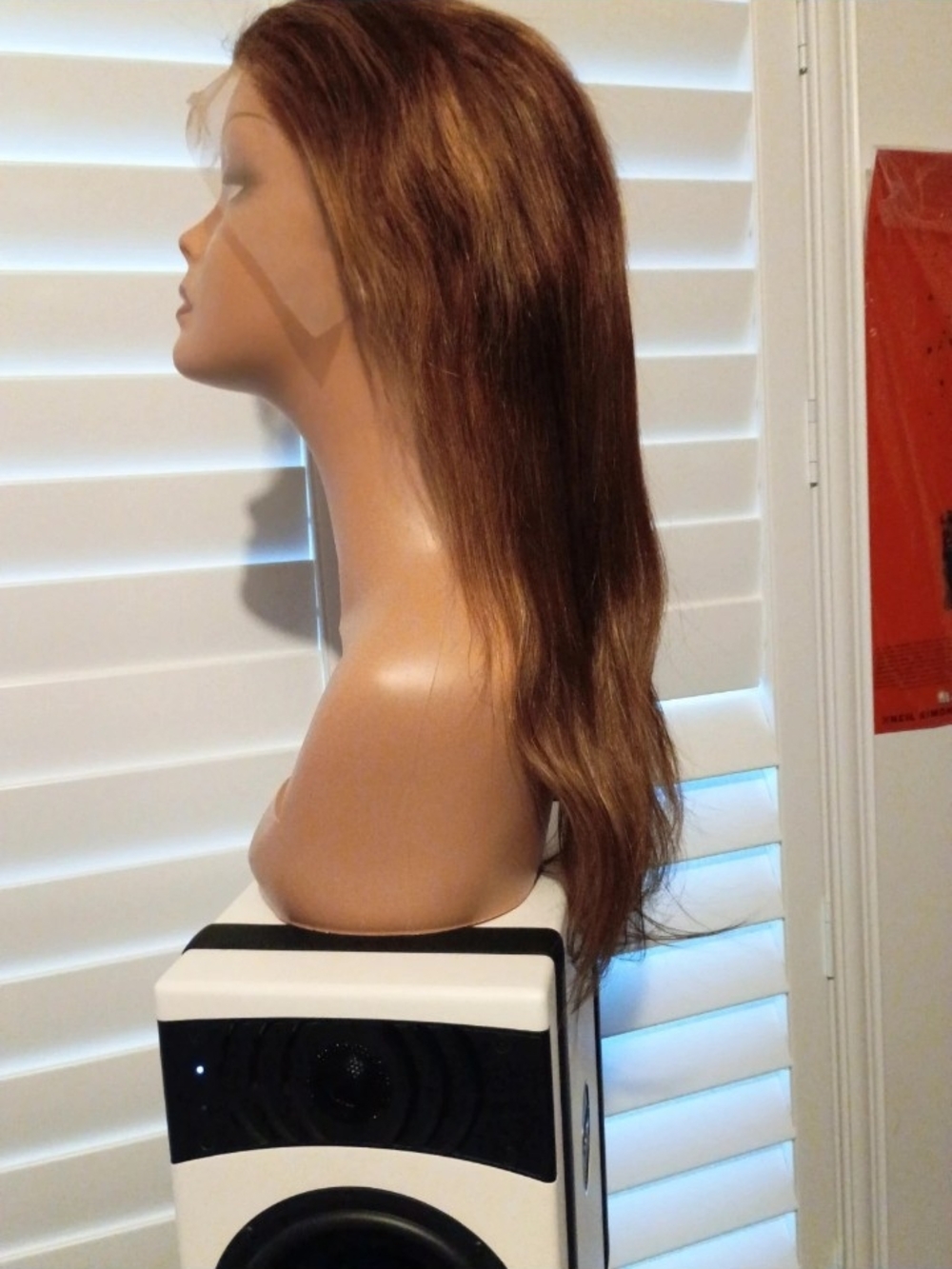Natural Brown Long Straight Women's Display Wig